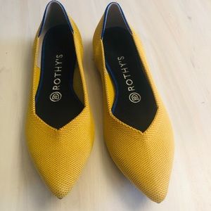 Rothy’s Marigold Yellow Point Flats 8